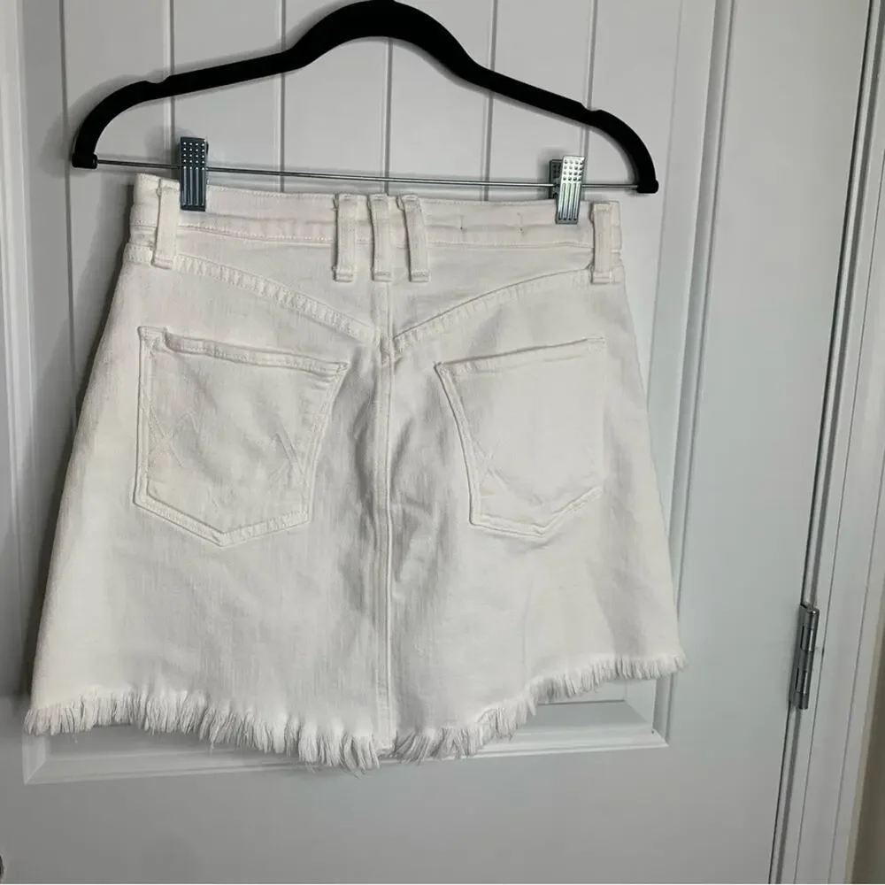 Anthropologie McGuire high rise cut off white‎ denim shorts size 26 - Picture 6 of 6